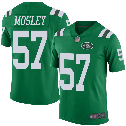 New York Jets Limited Green Youth C.J. Mosley Jersey NFL Football #57 Rush Vapor Untouchable->youth nfl jersey->Youth Jersey